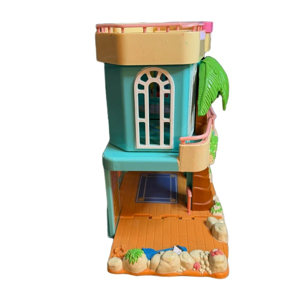 Fisher-Price Loving Family Beach House Vintage Playset with Furniture & Figures